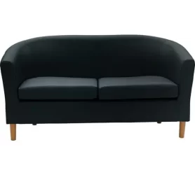 Black-Tub-Sofa-Hire-2-Seater